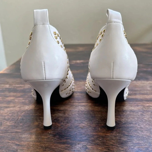 JEFFREY CAMPBELL SPANGLED Pointed Toe Stud Details Heels Pumps Size 9 - Picture 6 of 12